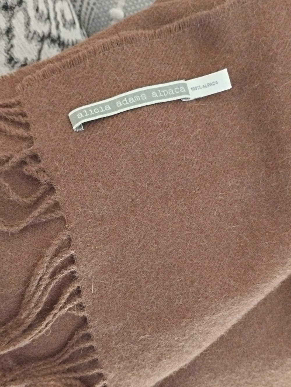 100% Alpaca: Alicia Adams Alpaca Throw Blanket